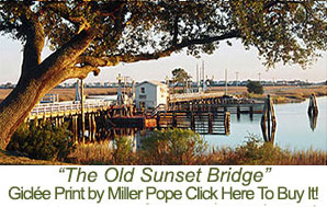 Sunset Beach Bridge Print Sunset Beach Bridge Print