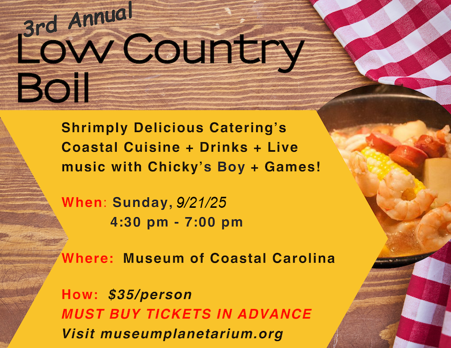 Museum of Coastal Carolina’s Low Country Boil