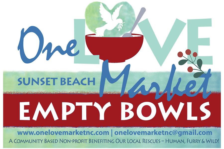 One Love Market Sunset Beach NC Empty Bowls